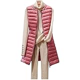 【Múltiples ocasiones】 Perfecto para el trabajo, vacaciones, viajes, correr, senderismo, gimnasio, excursiones de un día, camping y compras, mujeres de todas las edades para usar, este chaleco de plumas es un excelente regalo para un ser querido o un uso diario ideal para ti.