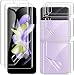 Produktbild [2 Stück] Schutzfolie Kompatibel für Samsung Galaxy Z Flip 4 TPU Folie,2*Displayschutzfolie + 4*Rückenschutzfolie [Anti-Kratzer] [Blasenfrei] HD klar Weich Full Screen Schutzfolie für Samsung Z Flip4