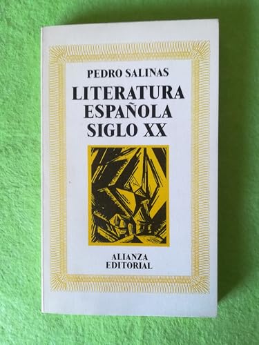 Portada de Literatura espaÑola del siglo xx