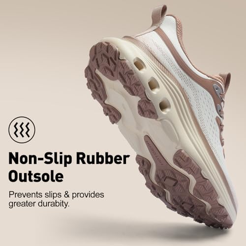 Image of Women's Arch Support Walking Shoes - Cushioned Lightweight Orthopedic Slip on Sneakers Breathable Non Slip Athletic Shoe for Running Gym Workout Daily Wear