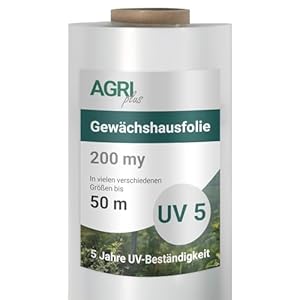 AGRI plus Gewächshausfolie 10 x 25 m
