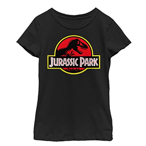 Jurassic Park Girl's T-Shirt, Black, Medium