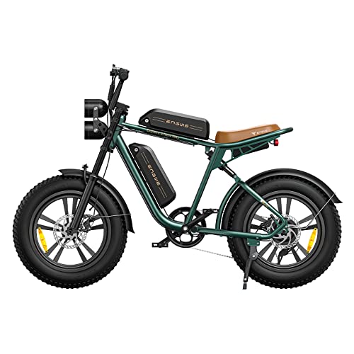 ENGWE E Bike Herren Elektrofahrräder-Ebike mit einem Akku/ 2 Akkus, E-Bike 20 * 4.0 Zoll Fette Reifen, Ebike Herren bis zu 75km/150km/90km/170km, Ele