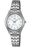 Glasart: Mineralglas Casio Damen-Armbanduhr Analog Edelstahl silber LTP-1129A-7BEF