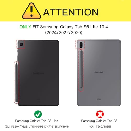 Housse cuir synthétique Samsung Tab S6 Lite finition feuille d'érable haute durabilité - 2