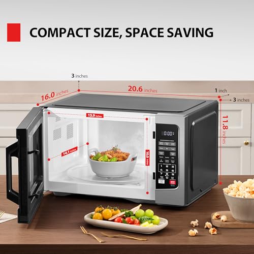 TOSHIBA ML-EM31P(SS)/CA Microwave Oven with Smart Sensor, Easy Clean Interior, ECO Mode, and Sound On/Off, 1.2 Cu. ft, Stainless Steel by TOSHIBA - Image 6