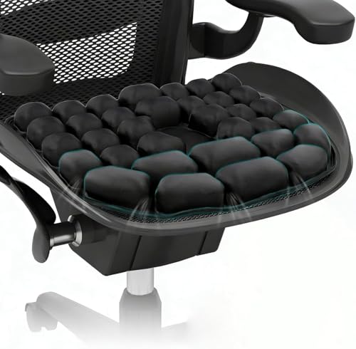 RUIERS 3D Air Inflatable Travel Seat Cushion for Pressure Relief Support