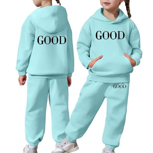 Sweat à capuche enfant bleu clair 4-5 ans chaud manches longues