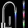2 Packung Bunte LED Wasser Wasserhahn mit 3 Farben wechseln Temperaturkontrolle, FLYING RC-F03 Wasser-Wasserhahn-Hahn Für Küche und Badezimmer.