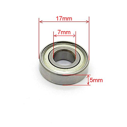 7x17x5 mm Miniature Deep Groove Ball Bearing 697ZZ 619/7ZZ 1080087 697Z Skateboard Bearings 10 PCS Skateboard Bearings