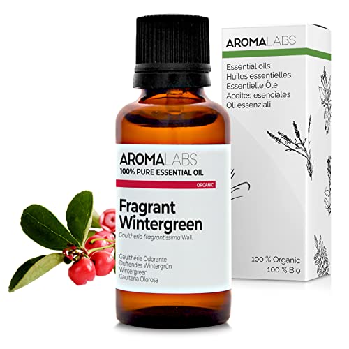 Bio - Aceite Esencial Gaulteria Olorosa - 30ml - 100 Puro, Natural, Quimiotipado Y Certificado Ab Cosmos Certified - Aroma Labs Marca Francesa Bio - Aceite Esencial Gaulteria Olorosa - 30ml - 100 Puro, Natural, Quimiotipado Y Certificado Ab Cosmos Certified - Aroma Labs Marca Francesa