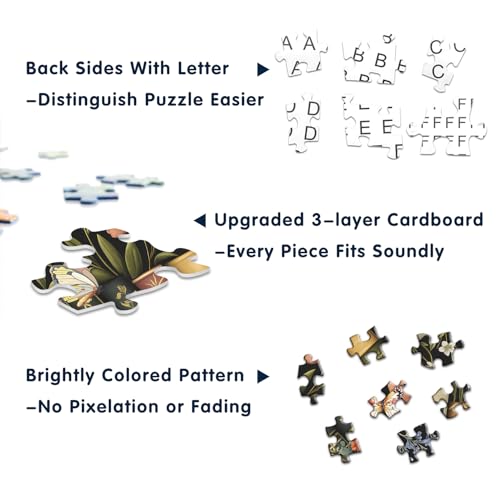 wildflowers puzzles for adults 1000 pieces pickforu wildflower pages jigsaw puzzle vintage book puzzles for book lover plant floral flowers puzzle as home decor