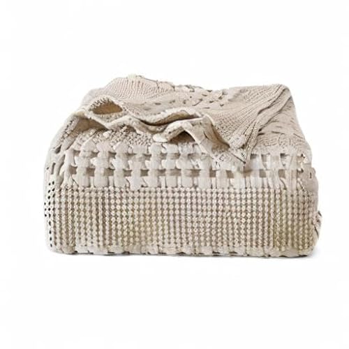 Phf 8541806351 100% Cotton Waffle Weave Blanket Queen Size For Bed thumb #9