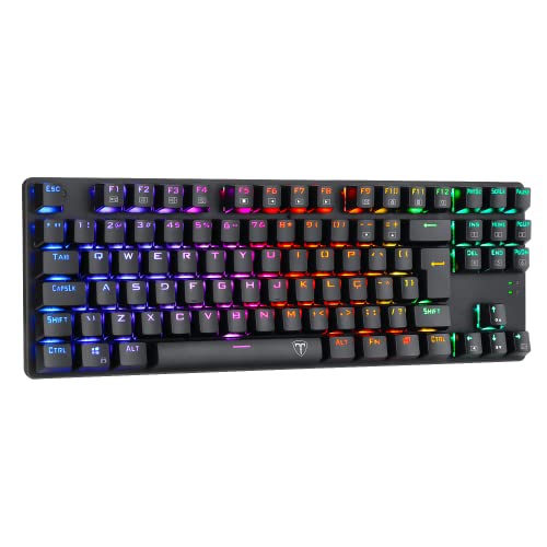 Teclado Mecânico Bora RGB Switch Blue - T-tgk315-bl, PRETO glide
