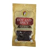 Buc-ee's Texas Hill Country Brand Hot and Spicy Beef Jerky in Resealable Bag, 4 Ounces