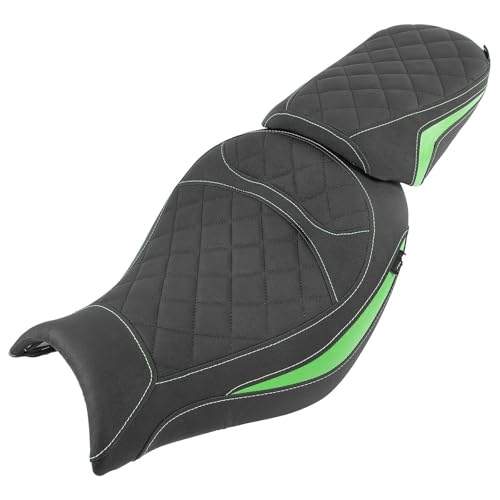 Cojín trasero Kawasaki Vulcan S VN650 asiento de espuma densa color verde