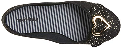 Molekinha, Camurca, Sapatilha, Meninas, Preto/Ouro, 32