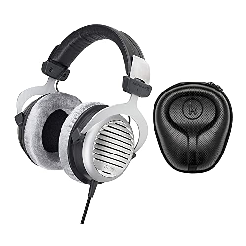 Beyerdynamic DT 990 �v���~�A���G�f�B�V���� �I�[�o�[�C���[�X�e���I�w�b�h�z�� (600�I�[��) �o���h�� Knox Gear �n�[�h�V�F���P�[�X (2�A�C�e��)
