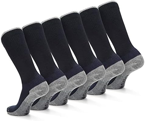 Circufiber Mens Womens Diabetic Socks – Improves Circulation Reduce Swelling and Pain Comfortable Loose Fitting Non-Binding Wide Fit All-Day Diabetic Crew 3 Pairs