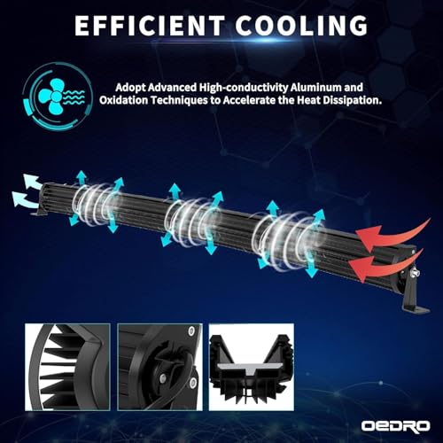 Image of OEDRO 42 Inch LED Light Bar Curved Tri-Row Light Pod Spot Flood Combo 540W