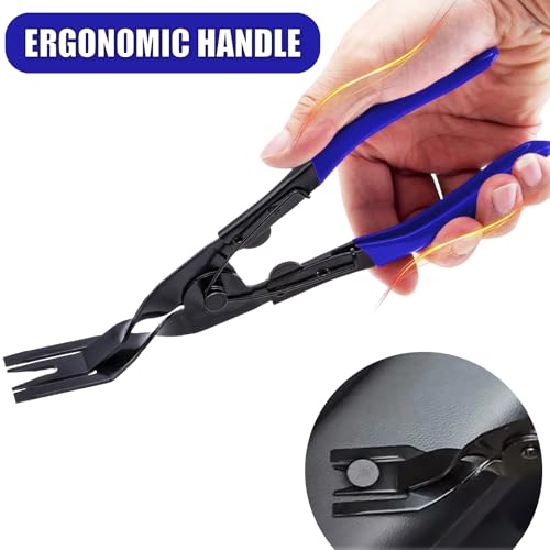 MEAJOO 1PCS Car Clip Pliers Tool, Panel Clip Pliers Set Fastener Remover, Auto Retainer Clip Trim Rivet Removal Tool, Auto Door Car Upholstery Trim Clip Removal Tool, Blue - Thumbnail 4
