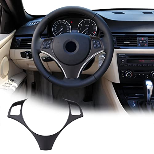 Matte Black Car Steering Wheel Decoration Frame Trim for BMW 1 3 Serie