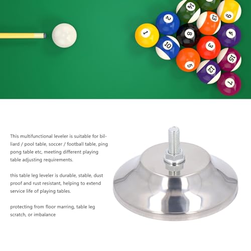 Conjunto De 4 Niveladores De Perna De Mesa De Bilhar Resistentes De 5 Polegadas - Risers Ajustáveis