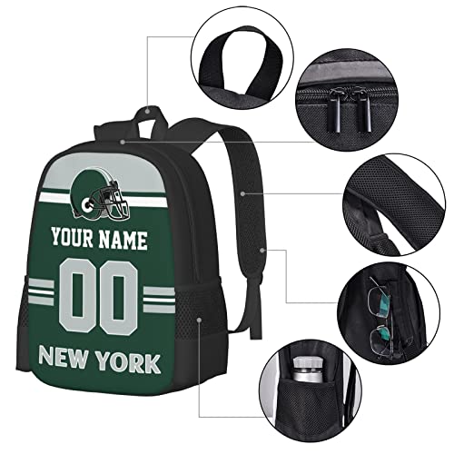 New York Backpack Custom Backpacks Personalized Name and Number Backpacks Customized High Capacity Bag Gifts for Men Women Fans3