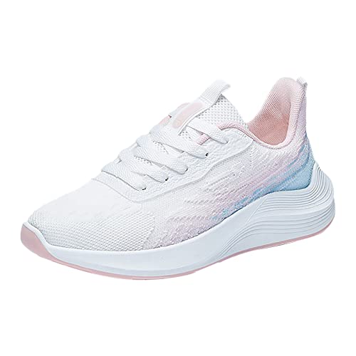 Genérico Zapatillas Mujer Deportivas de Running Zapatos Deportivos Finos Transpirables de Malla para Mujer, Zapatos para Correr ultraligeros Transpirables Zapatos de Mujer con Horma Ancha (Pink, 39)