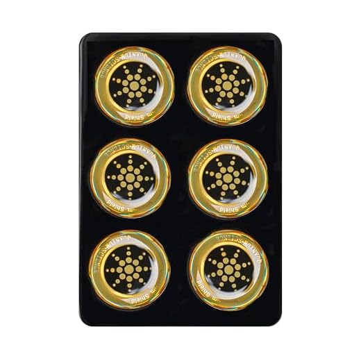 XH-carpet EMF Stickers Blocker Neutralize Shield Protection from Cell Phones cased and Electronic Devices WiFi 5G Tablets Laptops Computers Monitors (6Pcs Golden)