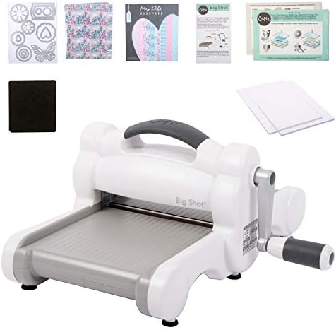 Sizzix Big Shot Die Cutting Machine Starter Kit with My Life Handmade | 661545 | 15cm Opening (A5) | Embossing Arts and Craft Machine for Card Making, Scrapbooking, Stickering and Journaling