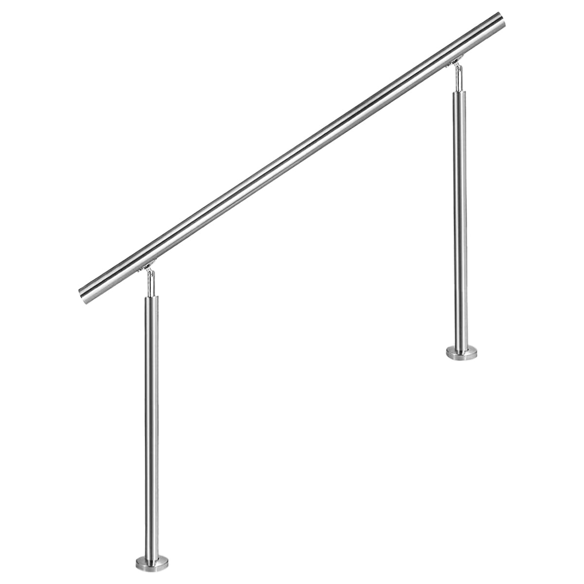 Edelstahl Handlauf Geländer für Treppen Brüstung Balkon ohne Querstreben - Innen und Außen Handlauf Geländer Treppengeländer Edelstahl Brüstung Balkon (80CM, ohne Querstreben)