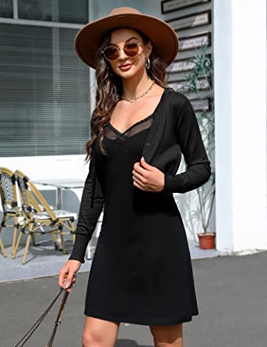 Coprispalle Donna Cardigan Maniche Lunghe Corto