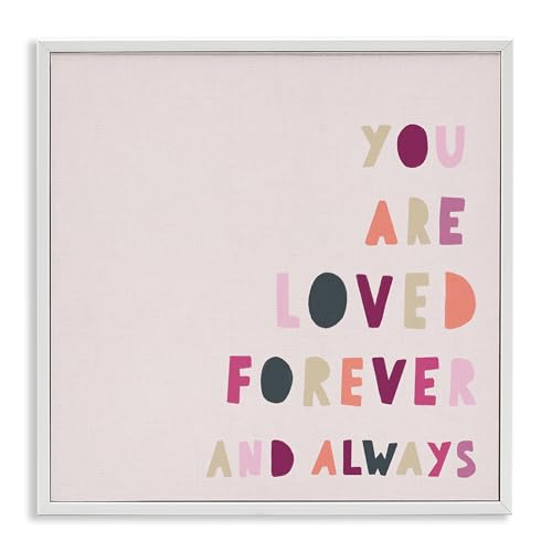 You Are Loved Forever Playful Love, 24 x 24 Inch Framed Giclée Print