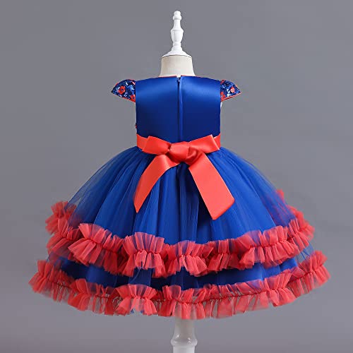 Robe de princesse bleu marine pour fille de 2 à 3 ans avec paillettes - 3