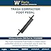 Whirlpool W11636605 W11620570 OEM Trash Compactor Foot Pedal, Black
