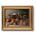 Bzstyleart Gold Framed Vintage Wall Art, Rustic Farmhouse Still Life Picture Artwork Canvas Prints Vintage Home Decor Aesthetic Fruit Painting for Kitchen Dining Room 8x10in