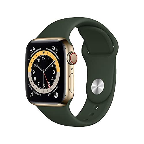 yςݕizApple Watch Series 6 (GPS + Cellularf) - 40mm S[hXeXX`[P[XƃLvXO[X|[coh