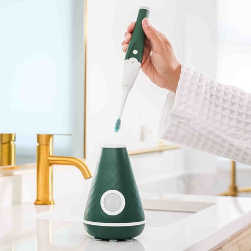 Image of Tao Clean UV Sanitizing Sonic Toothbrush and Cleaning Station, Electric Toothbrush, Dual Speed Setting, Evergreen