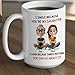 My Daughter - Personalized Custom Coffee Mug, I Smile Because You're My Daughter Mug Gift For Her Women, Christmas Birthday Gifts For Daughters, Funny Gift For Girl From Parent