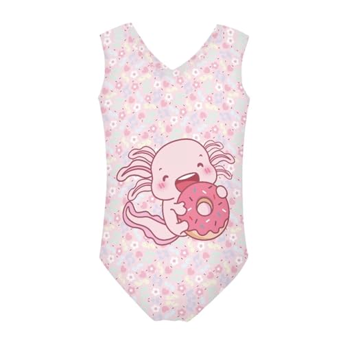 Image of Fashion Print One-Piece Swimsuits for Girls,Soft Stretchy One Piece Bathing Suit Quick Dry Beach Swimwear 5-14 Years