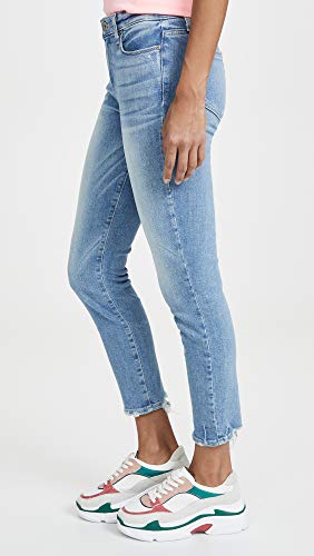 PAIGE Women's Hoxton High Rise Ultra Skinny Fit Raw Hem Crop Jean4