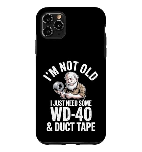 Funny Im Not Old I Just Need WD40�ƃ_�N�g�e�[�v �X�}�z�P�[�X iPhone 11 Pro Max �p