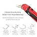 Shkalacar Plastic Welding Kit Bumper Repair Kit Auto Plastic Repair Tool 5-in-1 for Shape Cut with Patented Seam Welding Nails Overheat Protection Tool (Red)