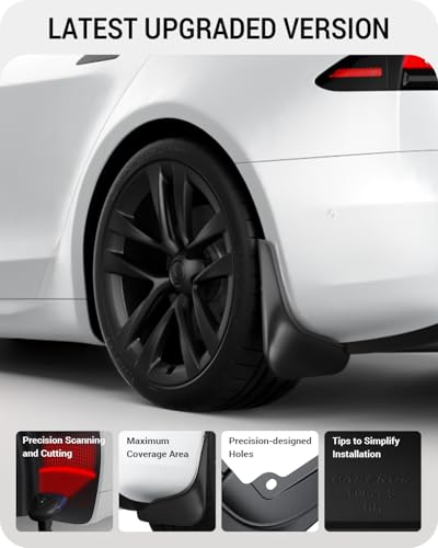 image for BASENOR Upgraded 2022-2026 Tesla Model S/Model S Plaid Mud Flaps Splas