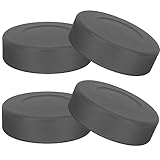 ARTIBETTER 4Pcs Rubber Ice Hockey Pucks for Training Adjustable Hardness Practice Supplies for Indoor and Outdoor Use and Adults