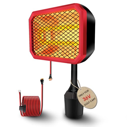 Chauffage chariot de golf alimenté par piles pour jouer sans avoir froid