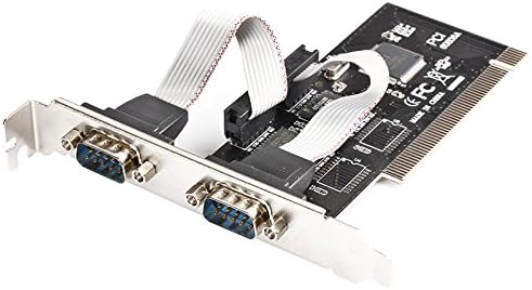 axGear 2 Ports Dual Bidirectional RS-232 DB9 9-pin Serial Port to PCI I/O Card Adapter