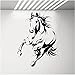 Stickers murali staccabili adesivi murali in PVC arte in corsa cavallo da parete adesivi corse di cavalli accessori animali adesivi camera da letto ospite 57X74Cm