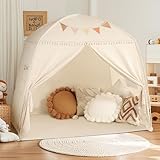 Wilwolfer Großes Spielzelt für Kinder mit Fähnchen – Indoor-Spielhaus für...